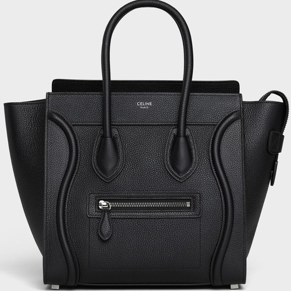 Celine Handbags - Celine micro luggage in drummed calfskin black